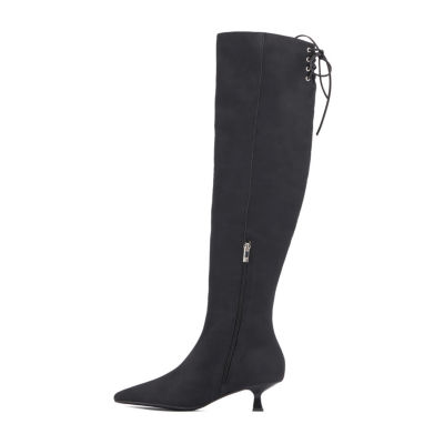 New York & Company Womens Vanellope Kitten Heel Dress Boots