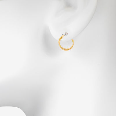 Bijoux Bar Delicates Gold Tone Gold Tone Stainless Steel 3 Pair Earring Set