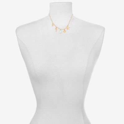 Bijoux Bar Delicates Gold Tone Gold Tone 16 Inch Collar Necklace
