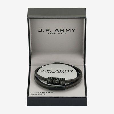 Army Dad Mens Stainless Steel Bracelet Set JCPenney