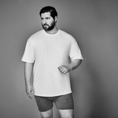 Stafford Heavyweight Mens 4 Pack Short Sleeve Crew Neck T-Shirt Big and Tall