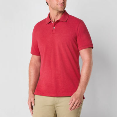 St. John's Bay Premium Stretch Mens Slim Fit Short Sleeve Polo Shirt