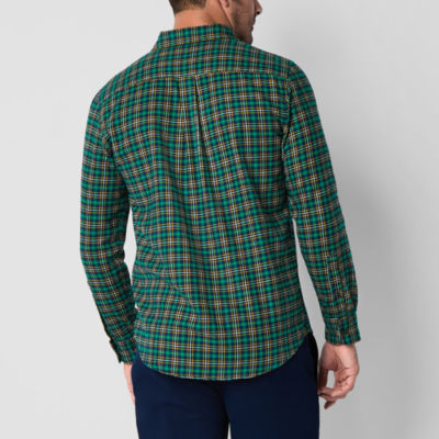 St. John's Bay Mens Long Sleeve Classic Fit Flannel Shirt