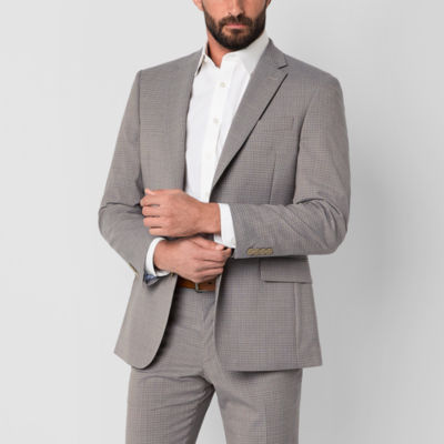 Collection By Michael Strahan Mens Checked Stretch Fabric Modern Fit Suit Jacket