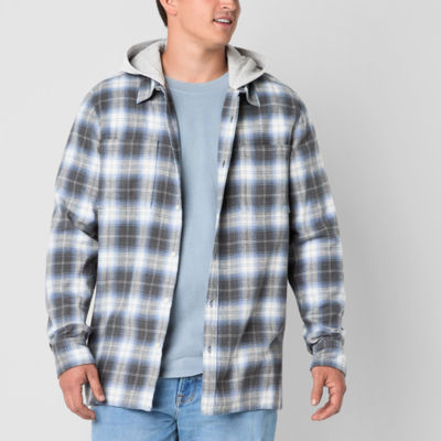 Arizona Mens Big and Tall Hooded Flannel - JCPenney