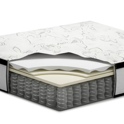 Signature Design by Ashley Chime 12" Plush Hybrid Mattress in a Box