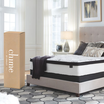 Signature Design by Ashley Chime 12" Plush Hybrid Mattress in a Box