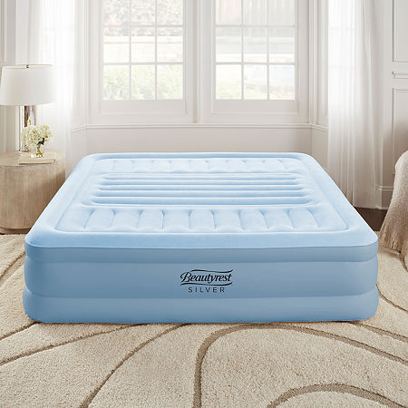 Beautyrest Blue Queen Lumbar Supreme Air Bed Mattress, One Size, Blue