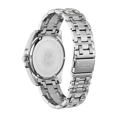 Citizen Corso Mens Diamond Accent Silver Tone Stainless Steel Bracelet Watch Bm7100-59h