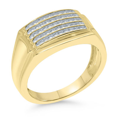 Mens CT. T.W. Natural Diamond 10K Gold Fashion Ring