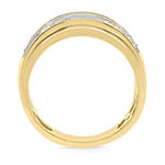 Mens 1/4 CT. T.W. Mined White Diamond 10K Gold Fashion Ring