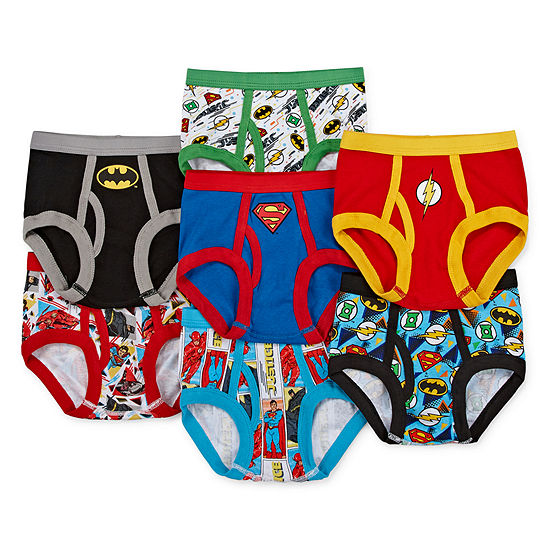 Toddler Boys 7 Pack Justice League Briefs