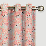 Waverly Beach Social Light-Filtering Grommet Top Single Outdoor Curtain Panel