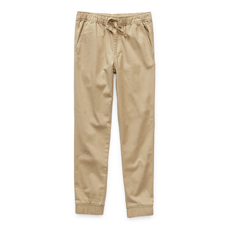 Thereabouts Little & Big Boys Pull-On Cuffed Jogger Pant, Xxl (22) Husky, Brown