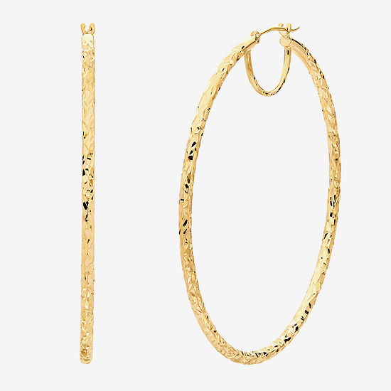14K Gold 50mm Hoop Earrings - JCPenney