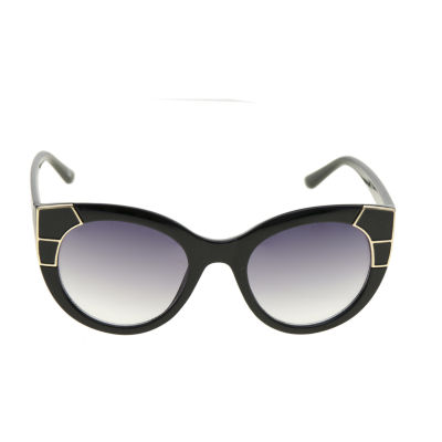 Worthington Womens UV Protection Cat Eye Sunglasses, Color Black