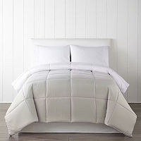Home Expressions Ultra Soft Down Alternative Reversible Comforter, One Size, Brown