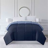 Home Expressions Ultra Soft Down Alternative Reversible Comforter, One Size, Blue