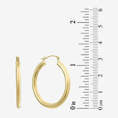 14K Gold 30mm Hoop Earrings