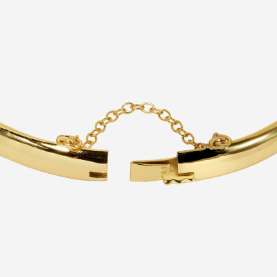 Womens 24K Gold Over Silver Bangle Bracelet