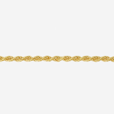 Made Italy 24K Gold Over Silver Sterling 16 Inch Solid Rope Chain Necklace