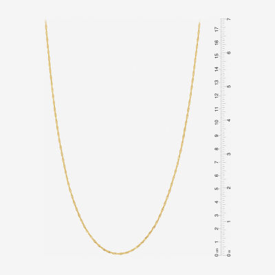 Made in Italy Womens 24K Gold Over Silver Sterling Silver 24 Inch Singapore Chain Necklace