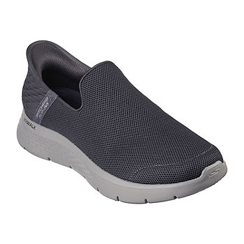 Skechers Mens Go Walk Flex Hands Free Slip-Ins Slip-On Walking Shoes,  Color: Dark Gray - JCPenney