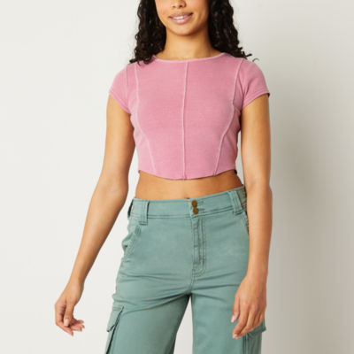 Sweet And Simple Short Sleeve Crop Top