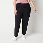 Liz Claiborne-Tall Womens Mid Rise Straight Pull-On Pants, Color: Sloane  Wash - JCPenney