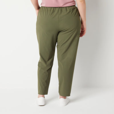 Stylus-Plus Womens Mid Rise Ankle Pull-On Pants