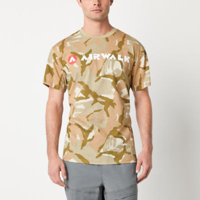 Airwalk Mens Crew Neck Short Sleeve Graphic T-Shirt