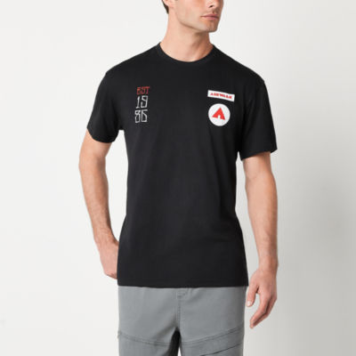 Airwalk Mens Crew Neck Short Sleeve Regular Fit Graphic T-Shirt