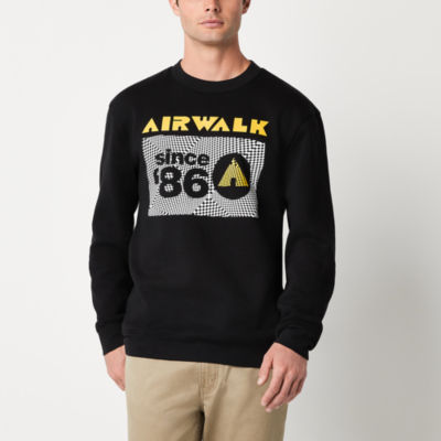 Airwalk Mens Crew Neck Long Sleeve Sweatshirt