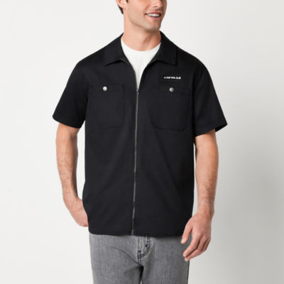 Airwalk Mens Zip Up Short Sleeve Camp Shirt - JCPenney