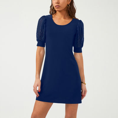 MSK Womens Short Sleeve Shift Dress