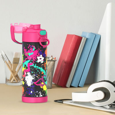 Thermos Grafitti Girl Stainless Steel 16oz. Water Bottle