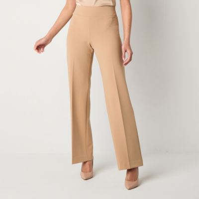 EP Modern by Evan-Picone Womens Regular Fit Wide Leg Suit Pants