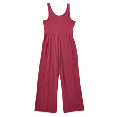 Xersion Cargo Little & Big Girls Sleeveless Jumpsuit