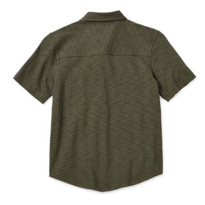 Thereabouts Little & Big Boys Short Sleeve Button-Down Shirt