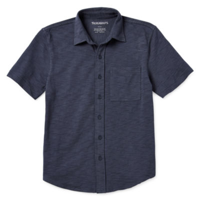 Thereabouts Little & Big Boys Short Sleeve Button-Down Shirt