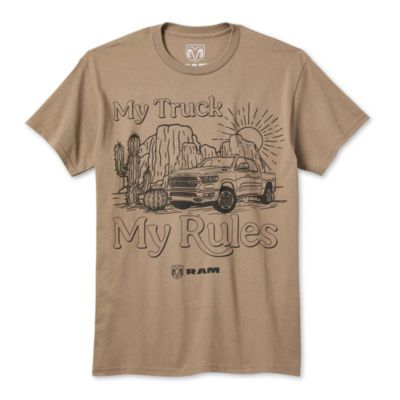 Mens Short Sleeve Ram Truck Graphic T-Shirt