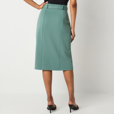 Liz Claiborne Womens Midi Pencil Skirt