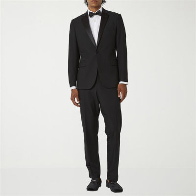 J. Ferrar Ultra Comfort Mens Stretch Fabric Classic Fit Tuxedo Pant