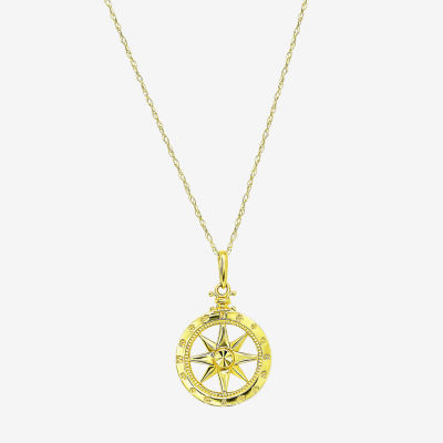 Gold Addiction Womens 10K Gold Inch Pendant Necklace
