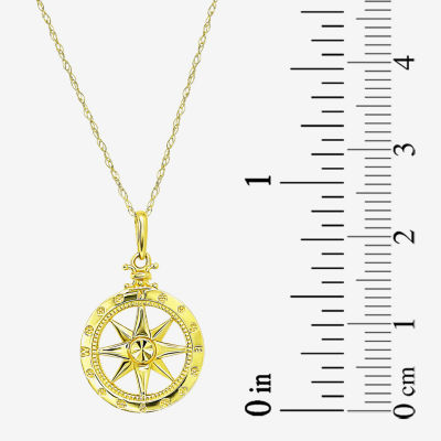 Gold Addiction Womens 10K Gold Inch Pendant Necklace