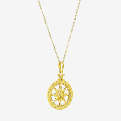 Gold Addiction Womens 10K Gold Inch Pendant Necklace