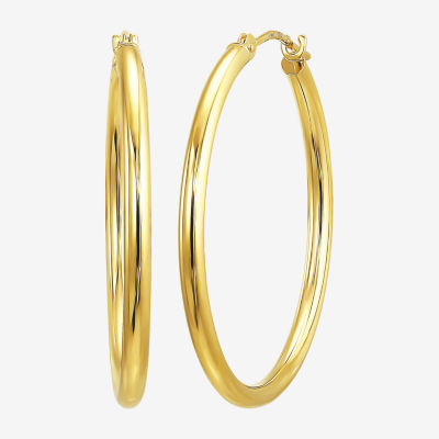 Womens 10K Gold Hoop Earrings