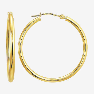 Womens 10K Gold Hoop Earrings