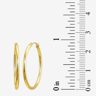 Womens 10K Gold Hoop Earrings