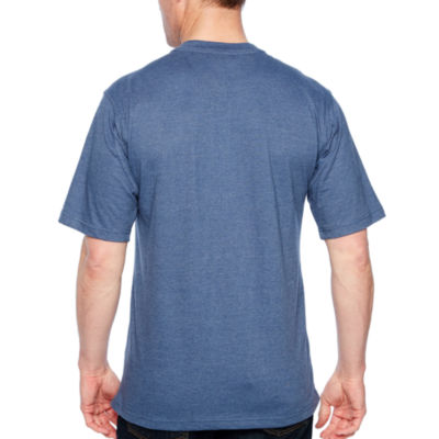 Smith Workwear Short Sleeve Henley With Gussett Sleeves & Pocket